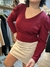 BLUSA ESCOTE V MANGA LARGA CON ESPALDA ABIERTA Y PARA ATAR en internet