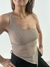 TOP (2108-T) TUL UN HOMBRO PICO CON TAJO - tienda online