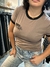 REMERA MANGA CORTA CON VIVOS NEGROS MANHATTAN(R4116) - comprar online