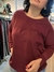SWEATER BRIANA MICROPOLAR CON TAJITO EN PUÑO Y X EN ESCOTE en internet