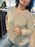 SWEATER BRIANA MICROPOLAR CON TAJITO EN PUÑO Y X EN ESCOTE - comprar online