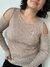 SWEATER JENNIFER CON ABERTURA EN HOMBROS - comprar online