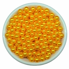 Atacado: Pérola 8mm ABS Inteira c/ Furo 500g (aprox.2000un) - comprar online