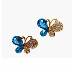 Aplique Borboleta de Metal Com Strass Un - comprar online
