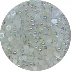 Meia Pérola 6mm ABS 15g (aprox.225un) - Confraria das Artes