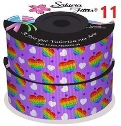 Imagem do Fita de Gorgurão Estampada POPIT 38mm