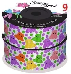 Fita de Gorgurão Estampada POPIT 38mm - Confraria das Artes