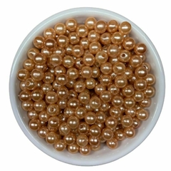 Atacado: Pérola 8mm ABS Inteira c/ Furo 500g (aprox.2000un) - comprar online