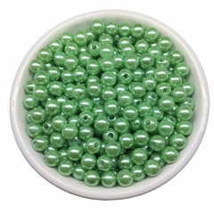 Atacado: Pérola 8mm ABS Inteira c/ Furo 500g (aprox.2000un) - comprar online