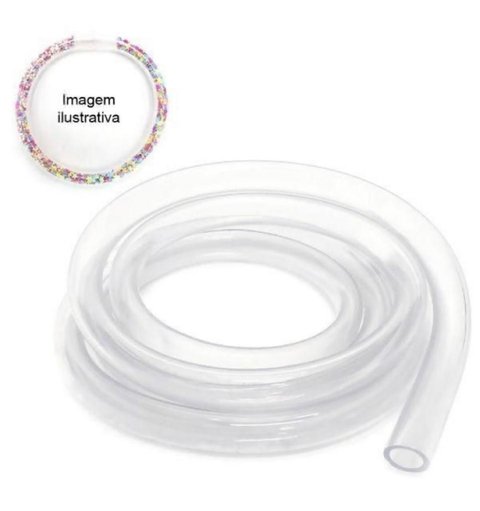 Tubo Transparente para Pulseira Piscina 6mm