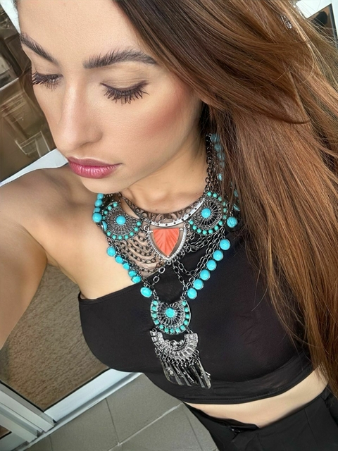 COLAR MAXIMALISTA EM RÓDIO NEGRO - comprar online