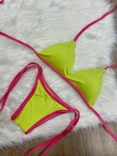 Biquíni Color Amarelo com rosa