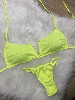 Biquíni Deluxe amarelo neon