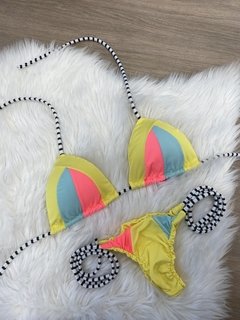 Biquíni Tricolor Amarelo - comprar online