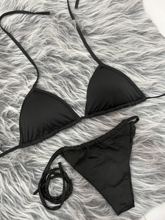 Biquíni de amarrar preto