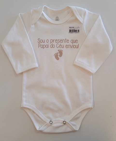 Body ML Unissex Frase Sou o Presente que papai do Céu enviou! unit. DOCTOR BABY