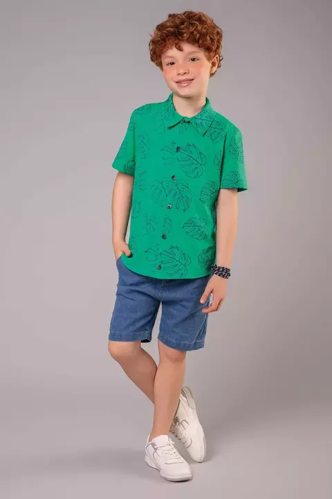 CAMISA MC E BERMUDA TAMANHO 03 COR 01 LUC BOO