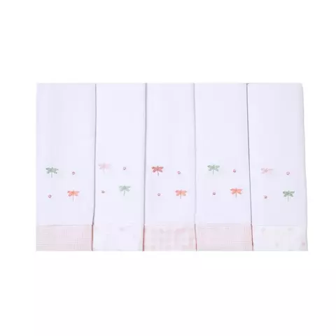 FRALDA BORDADOS PAPI COM BAINHA 74CM X 70CM CONTEM 05 UN LIBELULA Ean :7896700866540