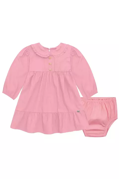 VESTIDO ML E CALCINHA TAMANHO M COR 01 162483 INFANTI