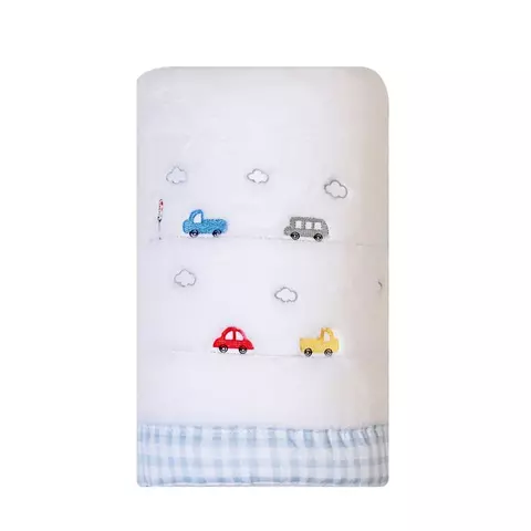 COBERTOR DE MICROFIBRA BORDADOS PAPI 1,10M X 90CM CONTEM 01 UN CARROS COLORIDOS Ean :7896700866984