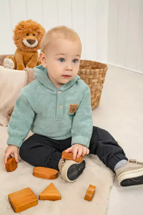 BLUSAO ML E CALCA JOGGER TAMANHO M COR 02 LUC BOO