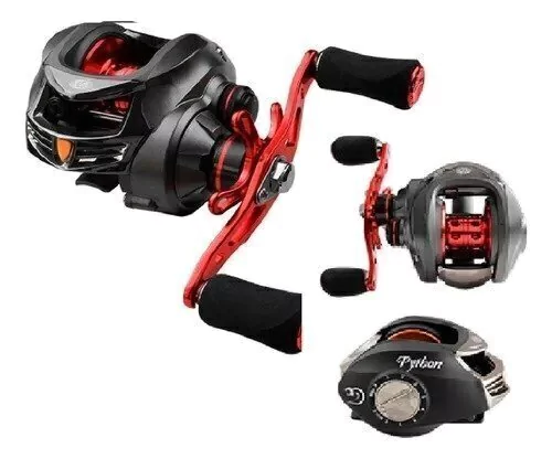 Carretilha Albatroz Python Red Drag 4 Kg 8 Rolament Direita