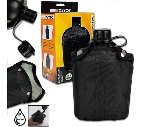 Cantil de Plastico Resistente 900Ml Preto Nautika