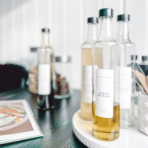 Set x 4 Botellas Salad Cilindrica 500 ml