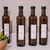 Set x 4 Botellas para Aderezos Salad Ambar 500 ML