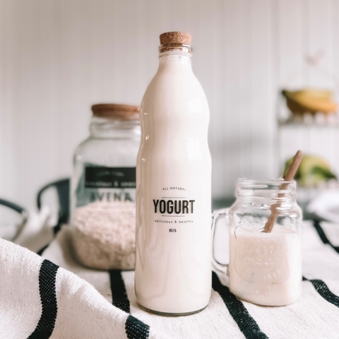 Botellas Cala Yogurt con tapa Corcho