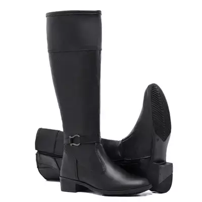 Bota Feminina Montaria de Cano Longo com Ziper Moda Inverno Schiareli TAM 34 AO 40