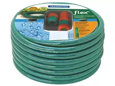Mangueira Flex Tramontina 10m com Esguicho Engate Rosqueado