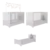 Berço 3 em 1 com Colchão Incluso Multimóveis Mp0527c Branco Branco