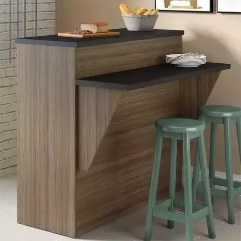 Balcão Bancada/Mesa Cozinha 5484 Multimóveis Madeirado - comprar online
