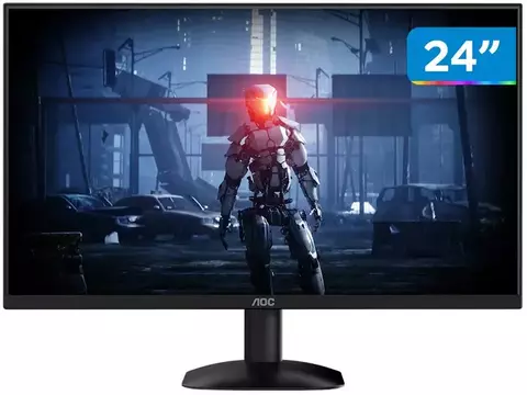 Monitor 24" FHD 100Hz 1ms AOC Série B35 24B35HM2 Widescreen HDMI e VGA