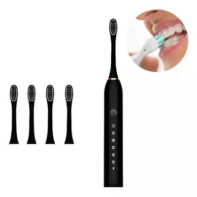 Escova Para Dente Elétrica Vibratória Macia Usb Recarrega - comprar online