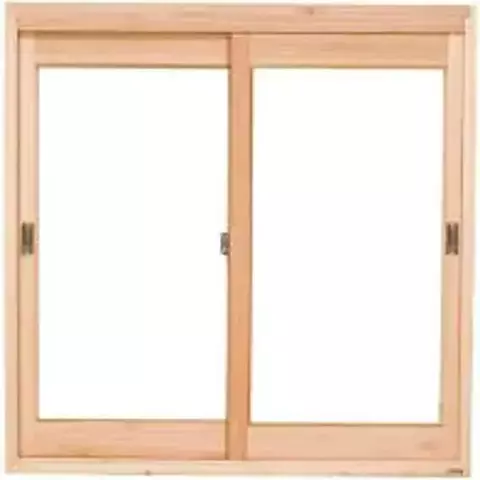 Janela Vitrô De Madeira 100x80 Modelo Vidro Inteiro Duas Folhas - Arco Iris