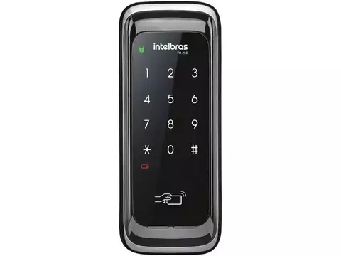 Fechadura Digital Intelbras FR 210 com Senha - Interna de Sobrepor Preto