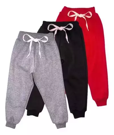 Kit 3 Calça Frio Moletom Grosso Flanelado Menino Menina - comprar online