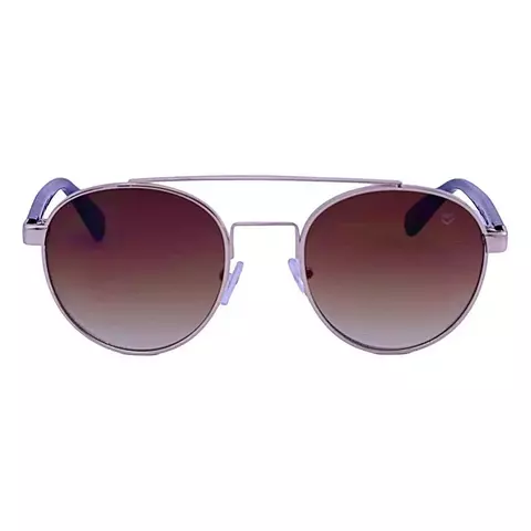 Óculos de Sol Unissex Redondo Metal/acetato Mackage - Dourado/marrom - Dourado+Marrom - comprar online