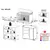 Quarto Infantil com Berço Colchão Incluso e Cômoda Algodão Doce Multimóveis MP4250 Branco/Azul - comprar online