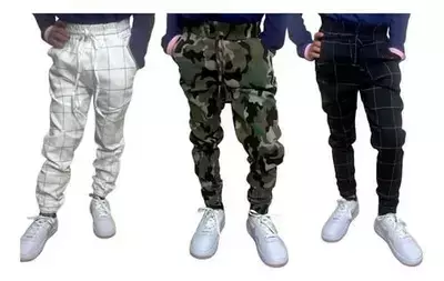 Kit 3 Calças Infatil e Juvenil Jogger TAM 2 ao 16 - comprar online