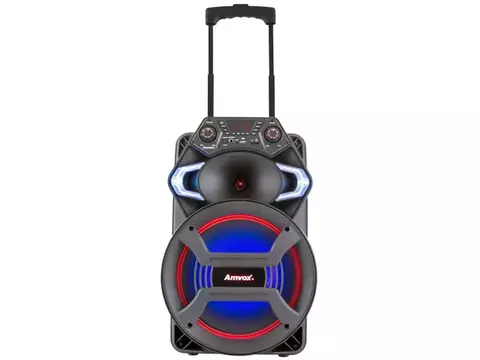 Caixa de Som Amvox ACA 550 Strondo II - Bluetooth Amplificada 550W 10” USB com Tweeter