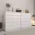 Kit 2 Cômodas 5 Gavetas Espresso Móveis Branco