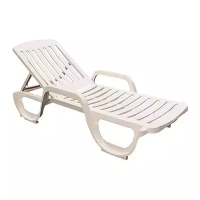 Espreguiçadeira com Rodas Antares Branca