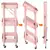 Carrinho Organizador Rosa Com 3 Prateleiras Dobravel Auxiliar Manicure Cabelereiro Quarto Cozinha na internet