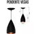 Kit 3 Luminaria Pendente De Teto Vegas Alumínio Preto/cobre - comprar online