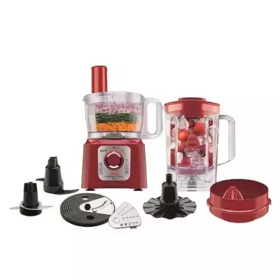 Processador de Alimentos Multichef 7 em 1, Arno, Vermelho, 220V