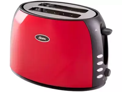 Torradeira Oster De Aço Inox Vermelha