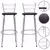 Kit 2 Banco Banquetas Alta Bar Balcão Cozinha Gourmet Bistrô Bancada Area Lazer Reforçada Itagold - comprar online